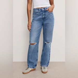 Nwt Good american good 90’s relaxed jeans
